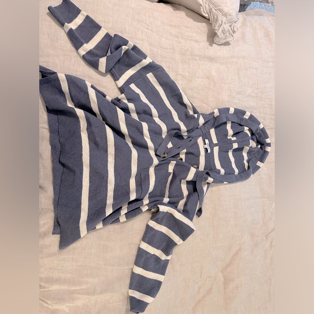 Madewell stripped hooded sweater